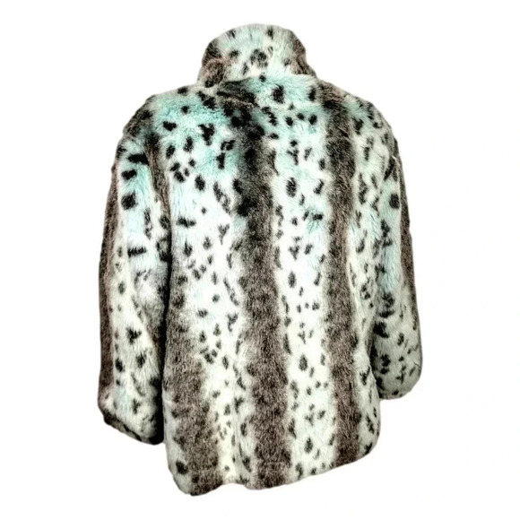 Vintage Polar Magic Jacket and Hat  Blue Faux Fur Size S Movie Star circa 70s - Picture 5 of 15